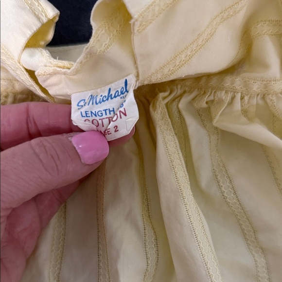 Vintage yellow smocked dress 1960’s - Picture 3 of 3